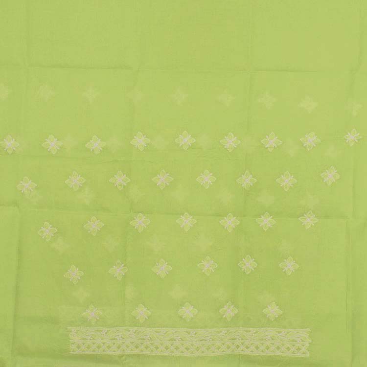 Chikankari Embroidered Cotton Salwar Suit Material 10038597