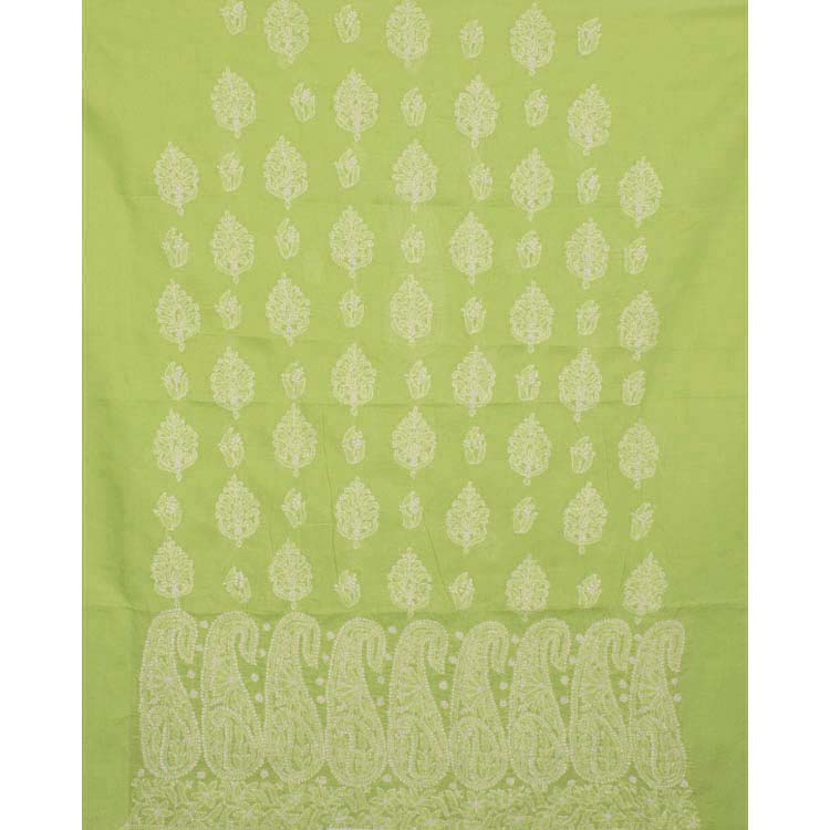 Chikankari Embroidered Cotton Salwar Suit Material 10038606