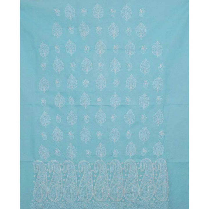 Chikankari Embroidered Cotton Salwar Suit Material 10038608