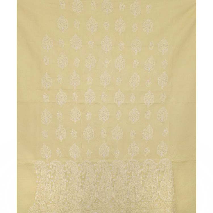 Chikankari Embroidered Cotton Salwar Suit Material 10038609