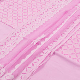 Applique Embroidered Cotton Salwar Suit Material 10051491