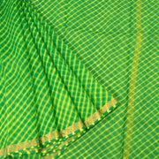Handcrafted Lehariya Kota Silk Saree 10018019