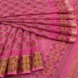 Hand Block Printed Kota Cotton Saree 10019184