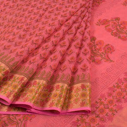 Hand Block Printed Kota Cotton Saree 10028320