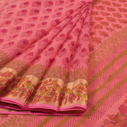 Hand Block Printed Kota Cotton Saree 10029563