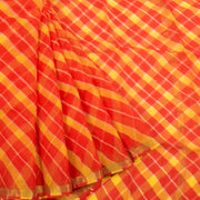 Handcrafted Lehariya Kota Silk Saree 10030854