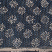 Bagru Printed Indigo Kota Cotton Saree 10030869