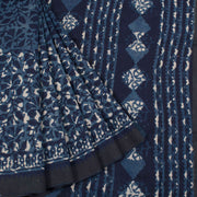 Dabu Printed Chanderi Silk Cotton Saree 10031445