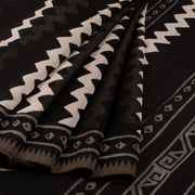 Dabu Printed Chanderi Silk Cotton Saree 10031470