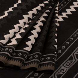 Dabu Printed Chanderi Silk Cotton Saree 10031470