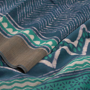 Dabu Printed Chanderi Silk Cotton Saree 10031475