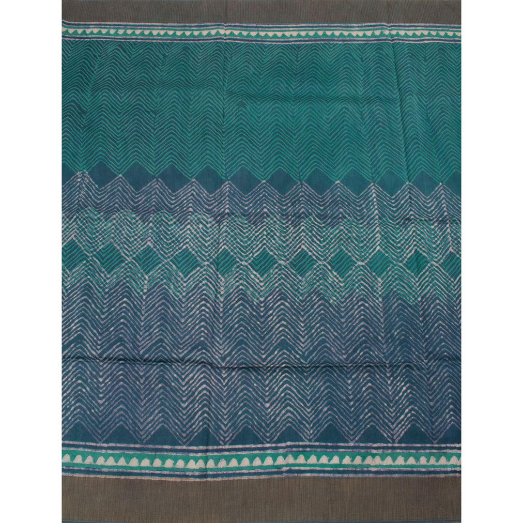 Dabu Printed Chanderi Silk Cotton Saree 10031475