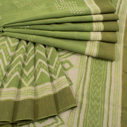 Dabu Printed Chanderi Silk Cotton Saree 10031479