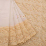 Chikankari Embroidered Cotton Saree 10038749