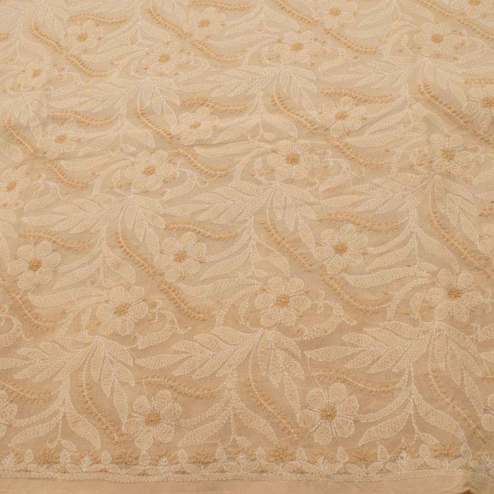 Chikankari Embroidered Cotton Saree 10038749