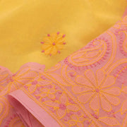 Chikankari Embroidered Cotton Saree 10038752