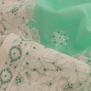 Chikankari Embroidered Cotton Saree 10038761