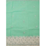 Chikankari Embroidered Cotton Saree 10038761
