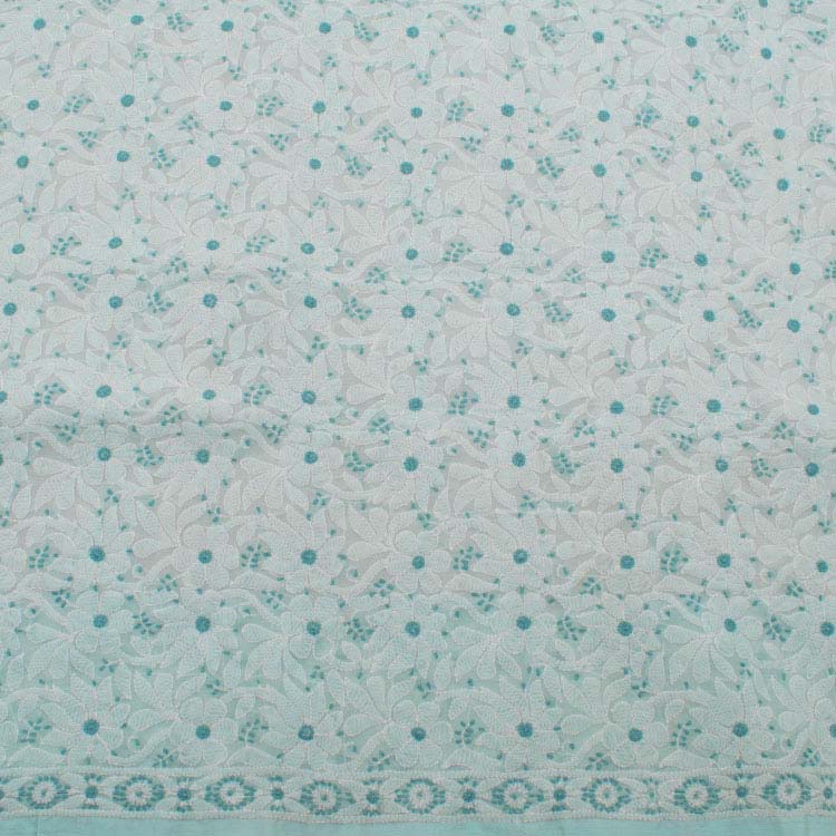 Chikankari Embroidered Cotton Saree 10038762