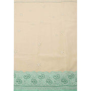 Chikankari Embroidered Cotton Saree 10038763