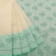 Chikankari Embroidered Cotton Saree 10038763