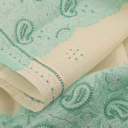 Chikankari Embroidered Cotton Saree 10038763