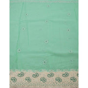 Chikankari Embroidered Cotton Saree 10038765
