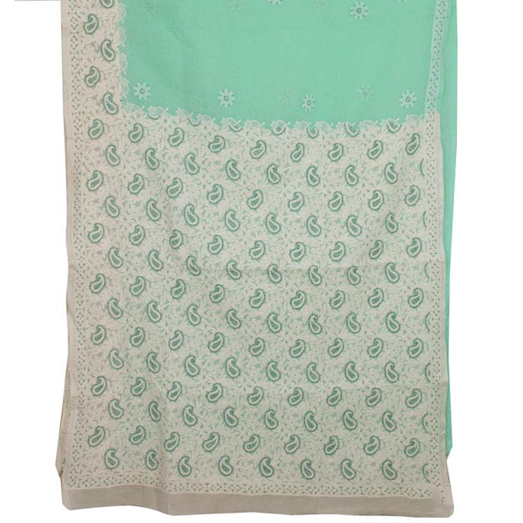 Chikankari Embroidered Cotton Saree 10038765