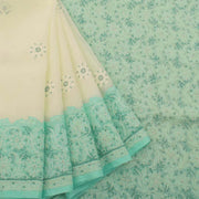 Chikankari Embroidered Cotton Saree 10038773