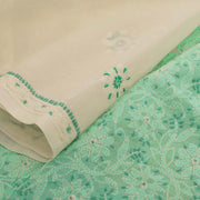 Chikankari Embroidered Cotton Saree 10038773