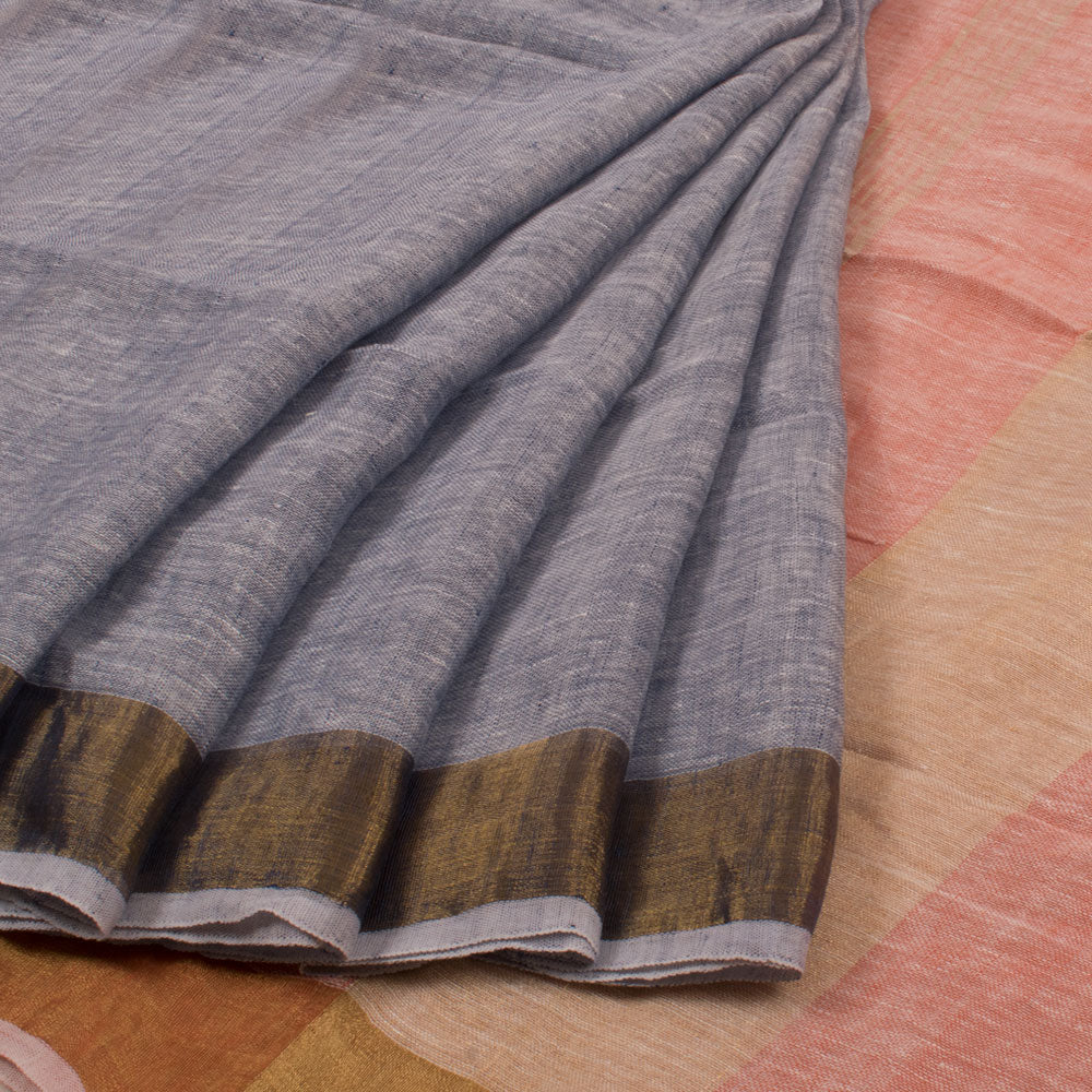 Handloom Bengal Linen Cotton Saree 10034064