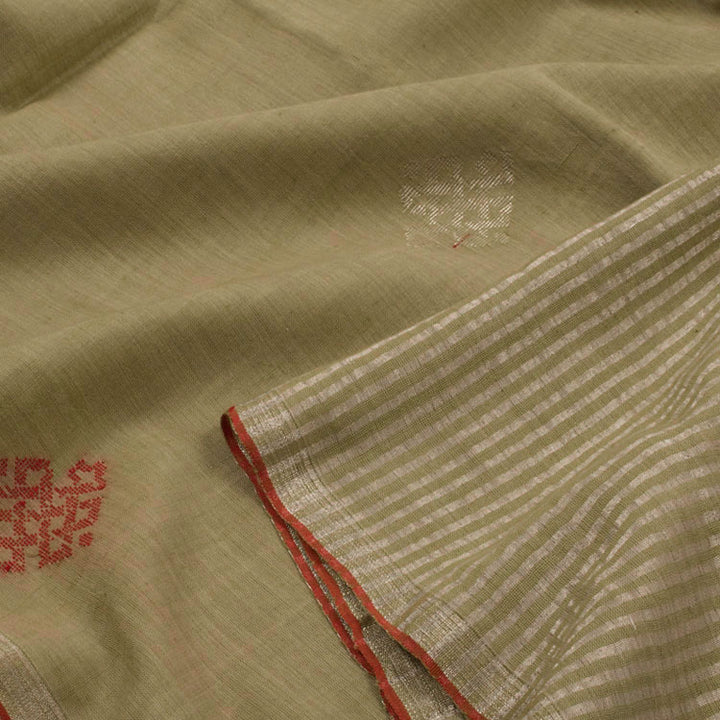 Handloom Bengal Jamdani Khadi Cotton Saree 10052575